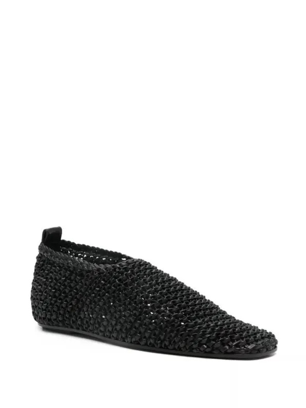 TOTEME Woven Ballerina Flats - Black